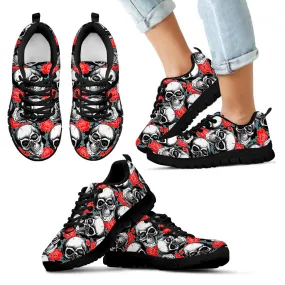 Skull and Roses Running Shoes