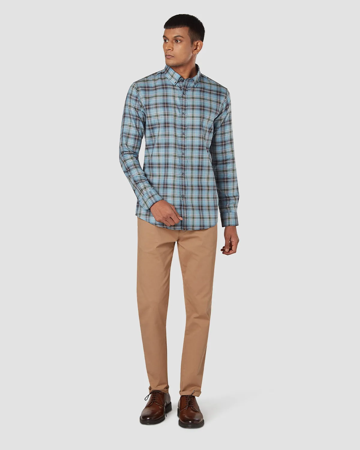 Somelos Blue Planet Checked Shirt