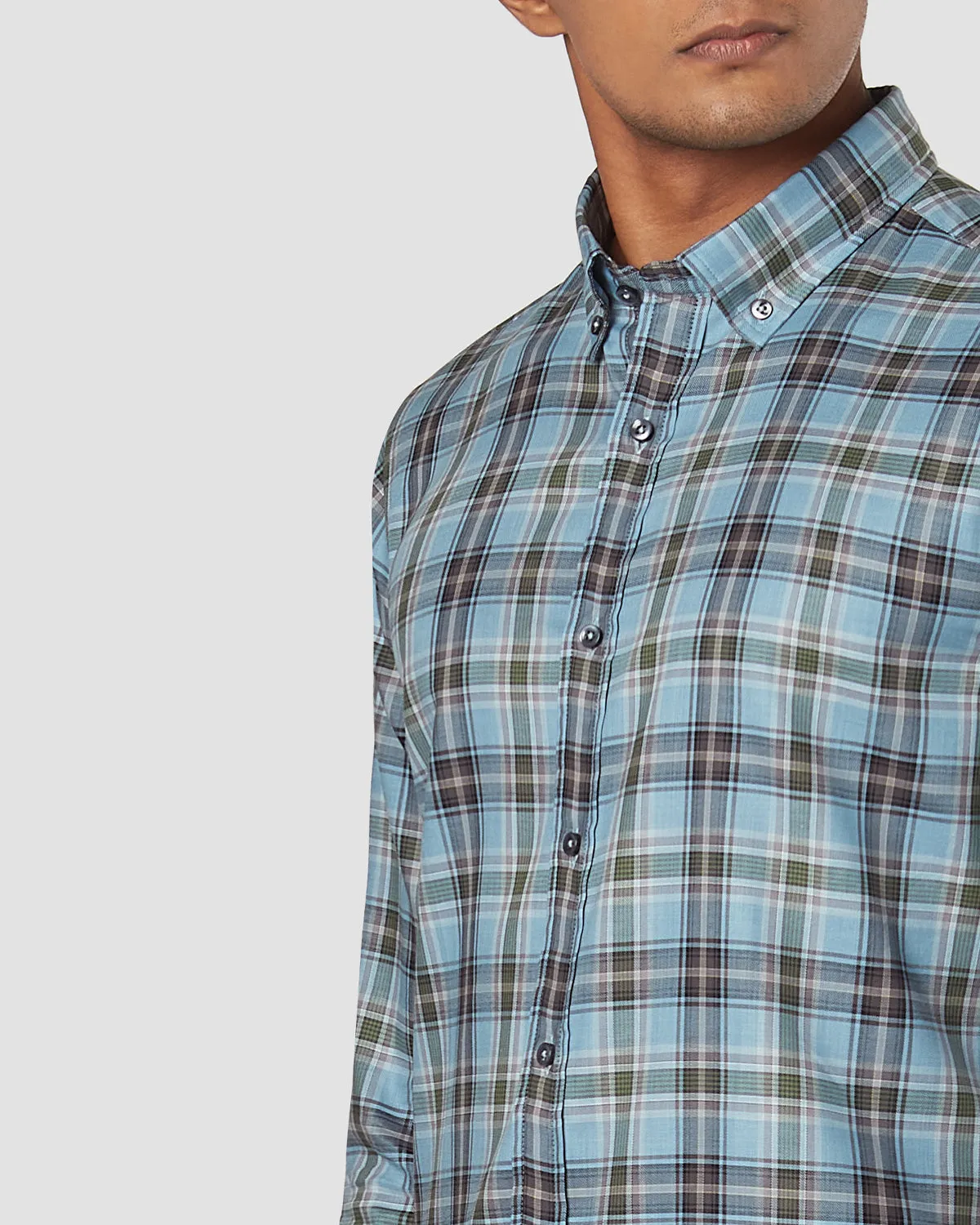 Somelos Blue Planet Checked Shirt