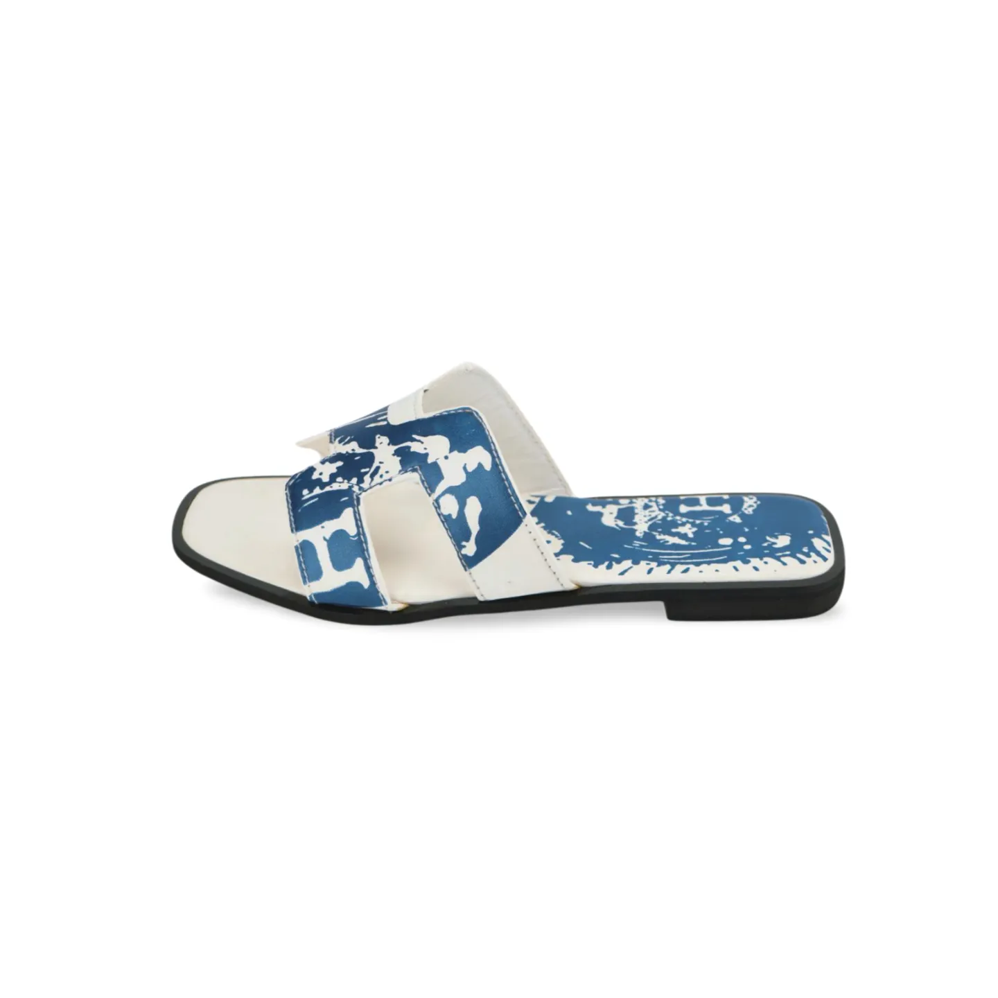 Stylish Trendy H-shape Flat Sandals For Women Beautiful Cute Printed Slippers