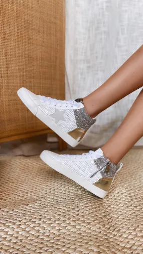 The Lester High Top Sequin Sneakers by Vintage Havana