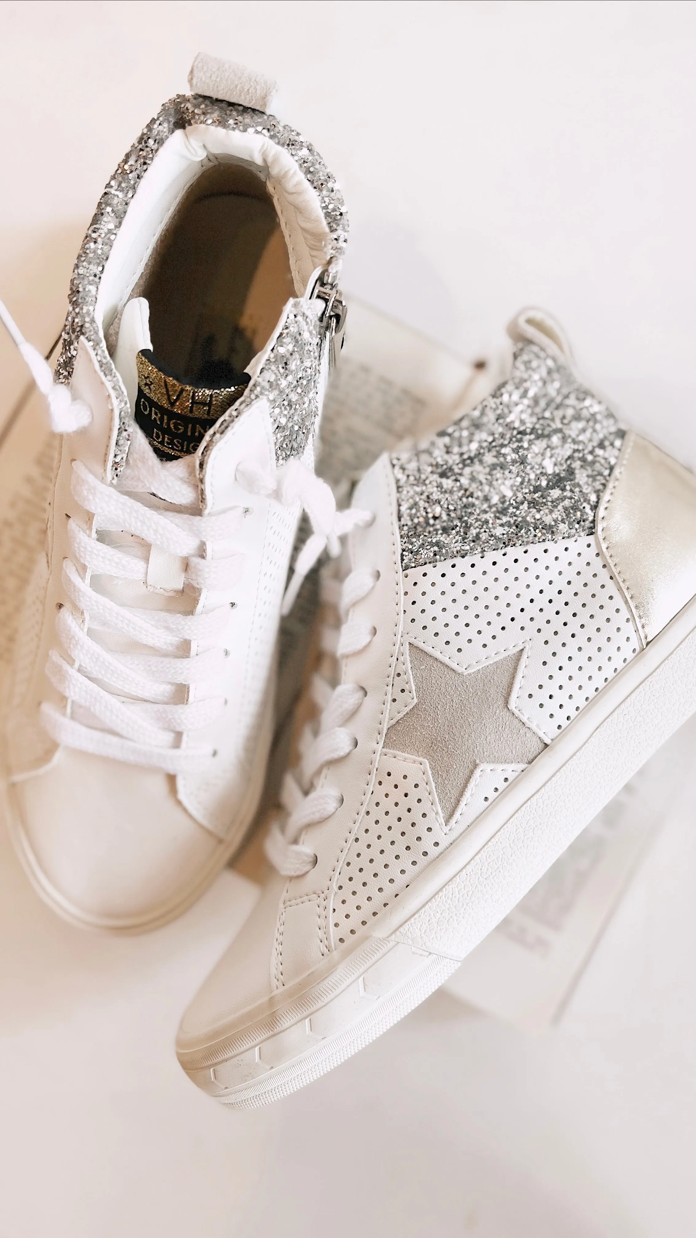 The Lester High Top Sequin Sneakers by Vintage Havana