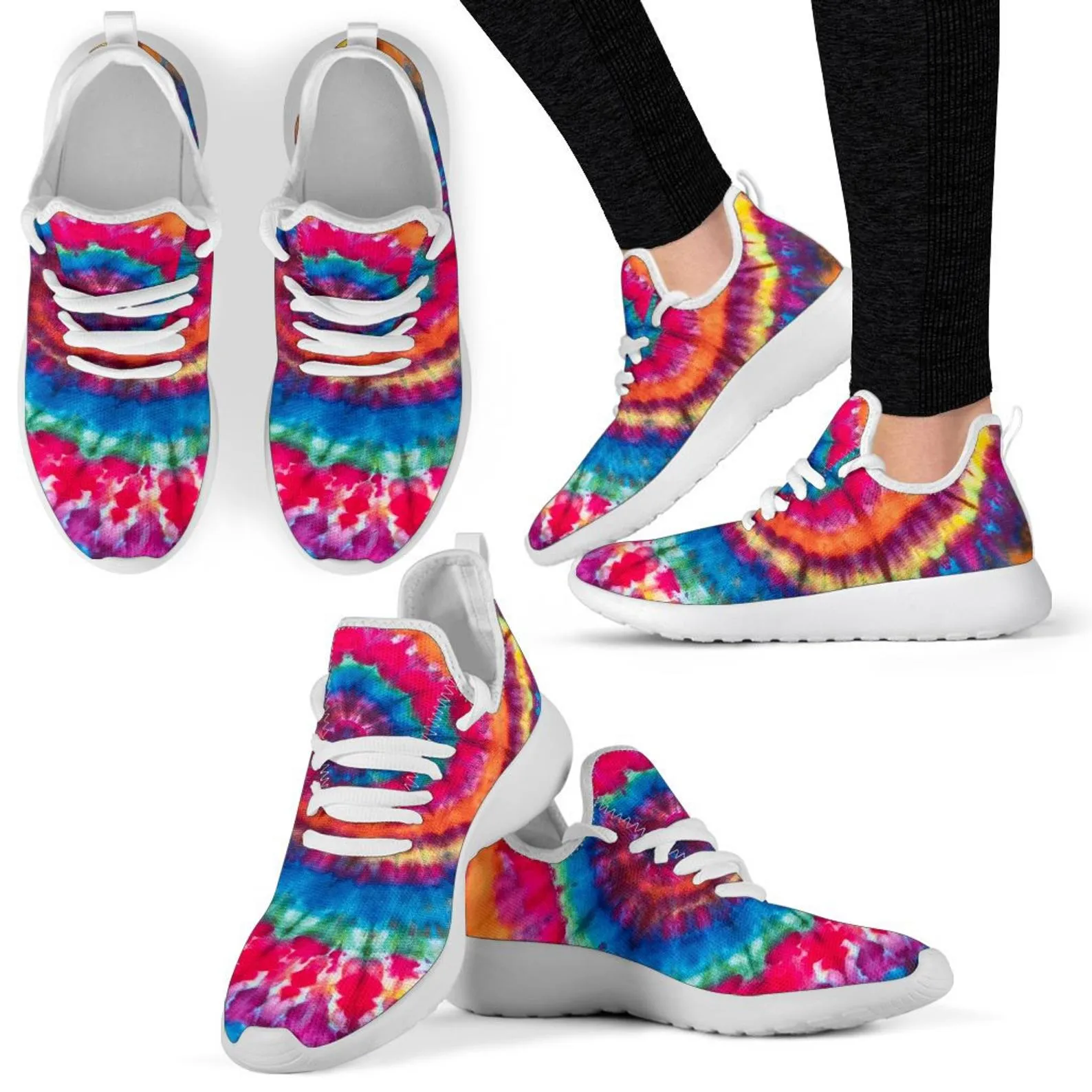 Tie Dye Festival Rave Unisex Sneaker Shoes