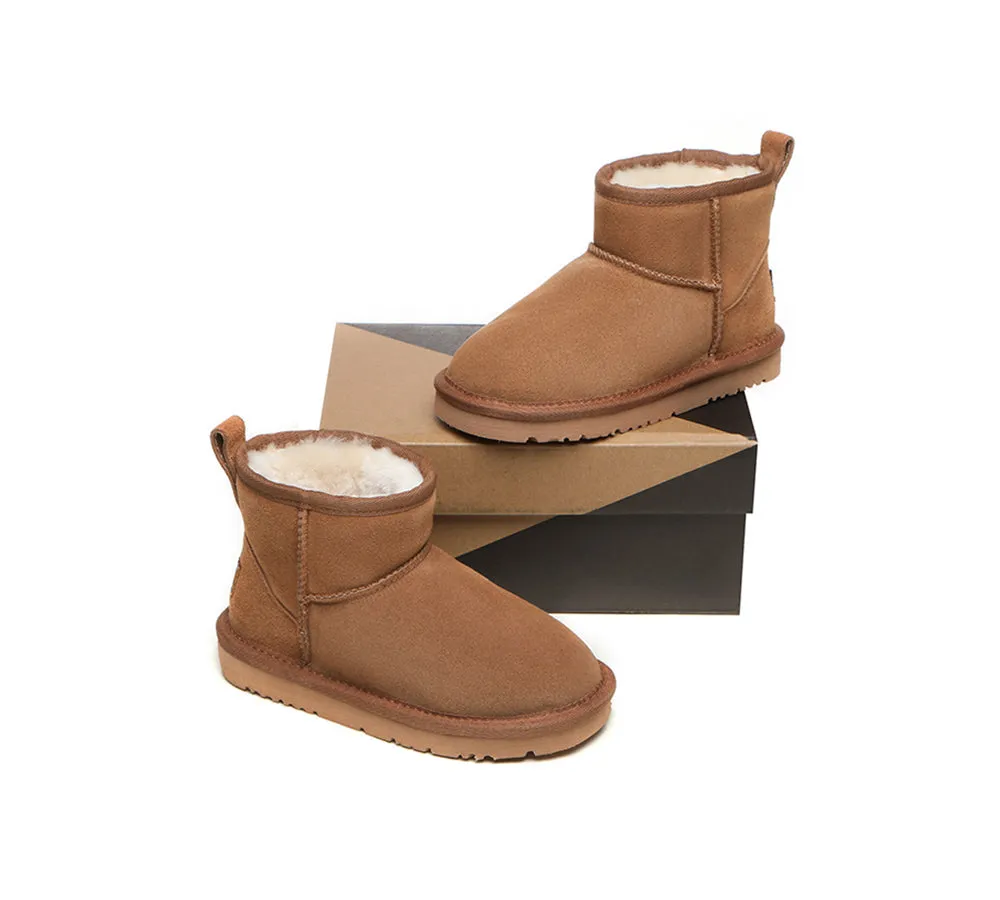 UGG Boots Kids Mini Classic Sheepskin Wool Boots Noel