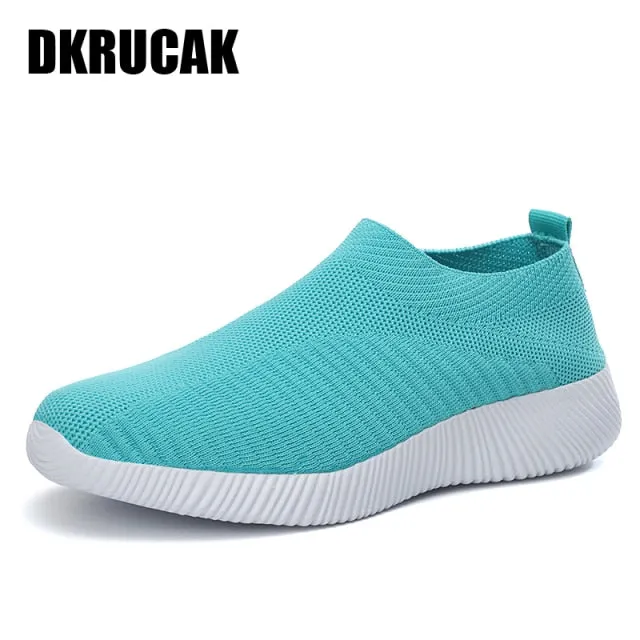 Women Breathable Lightweight Flat Sneakers