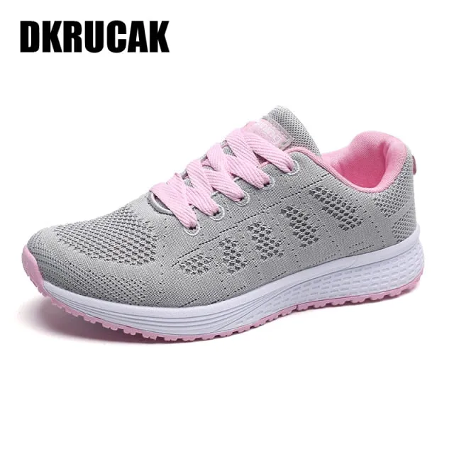 Women Breathable Lightweight Flat Sneakers