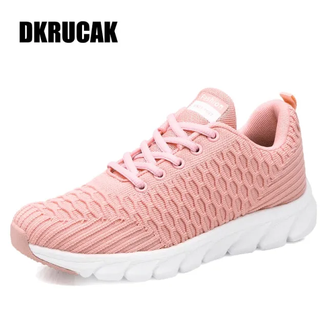 Women Breathable Lightweight Flat Sneakers