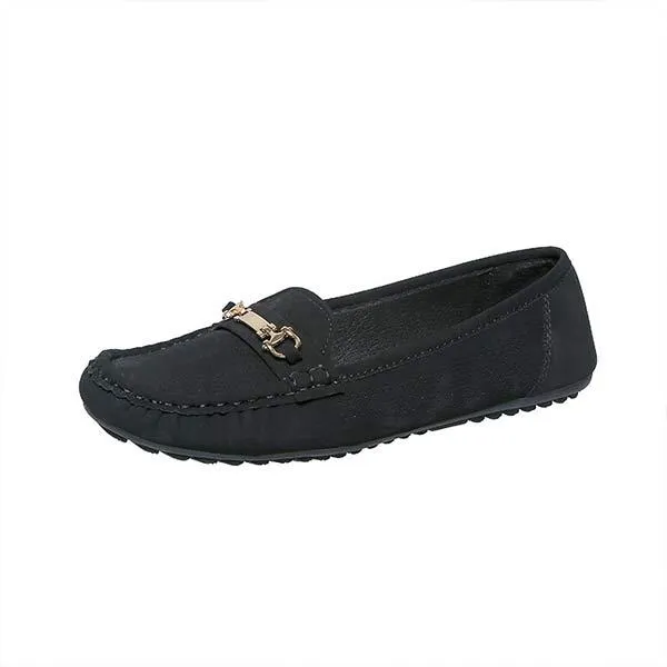 Women's Breathable Metal Buckle Loafers 93978815C