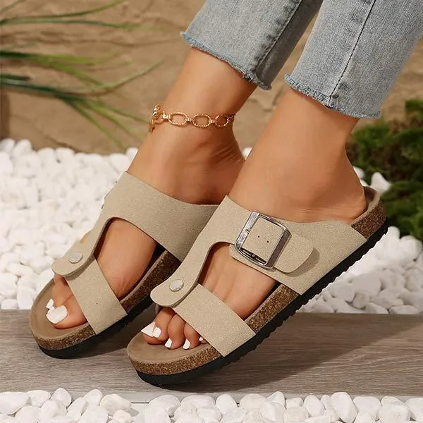 Women's Casual Open-Toe Beach Slide Sandals 90492010C