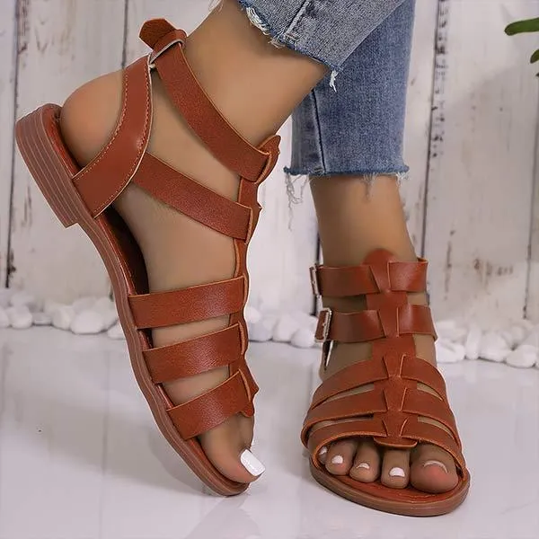 Women's Casual Roman Flat Sandals 07684066C