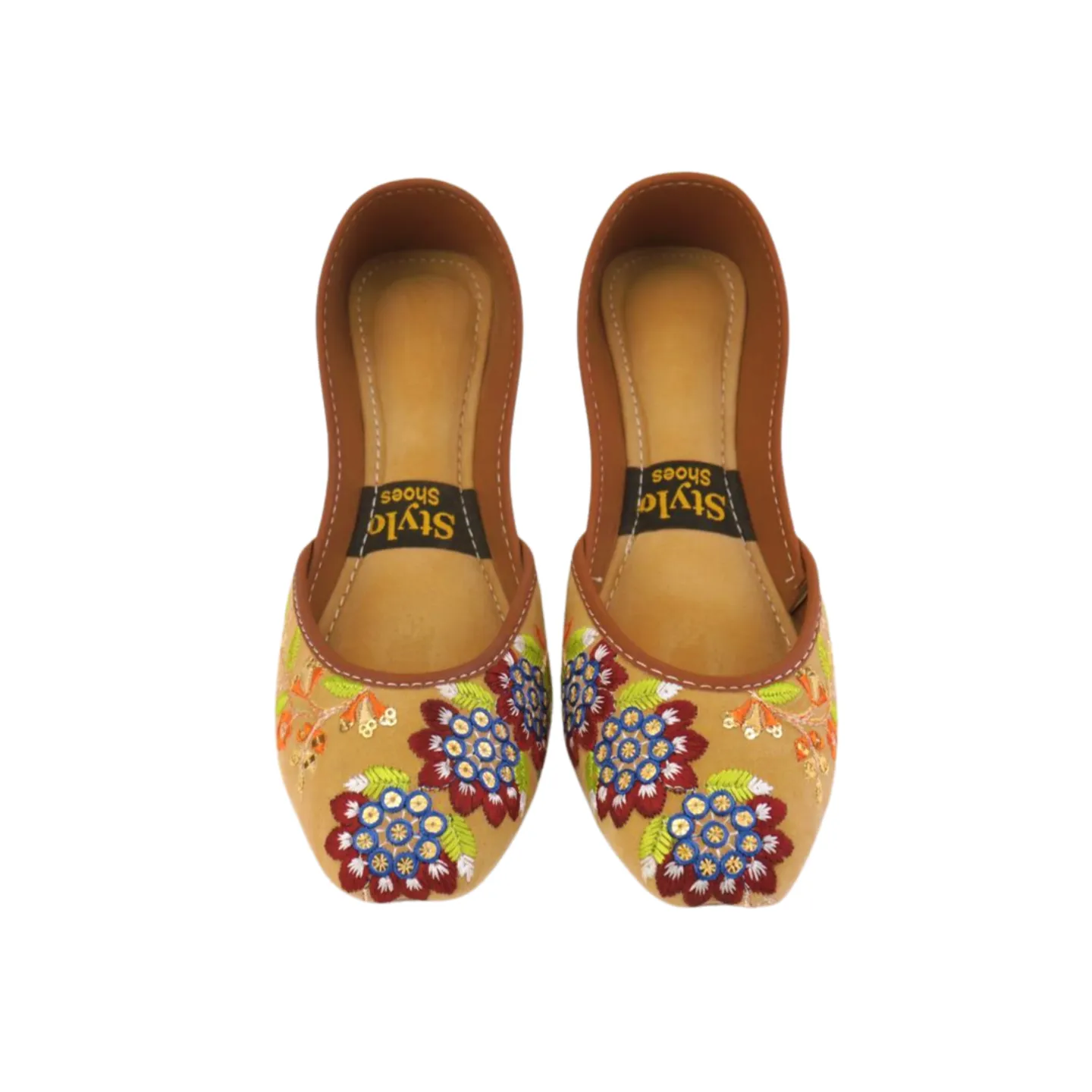 Women's Floral Embroidered Khussa Shoes  - Stylish and Comfortable for Any Occasion