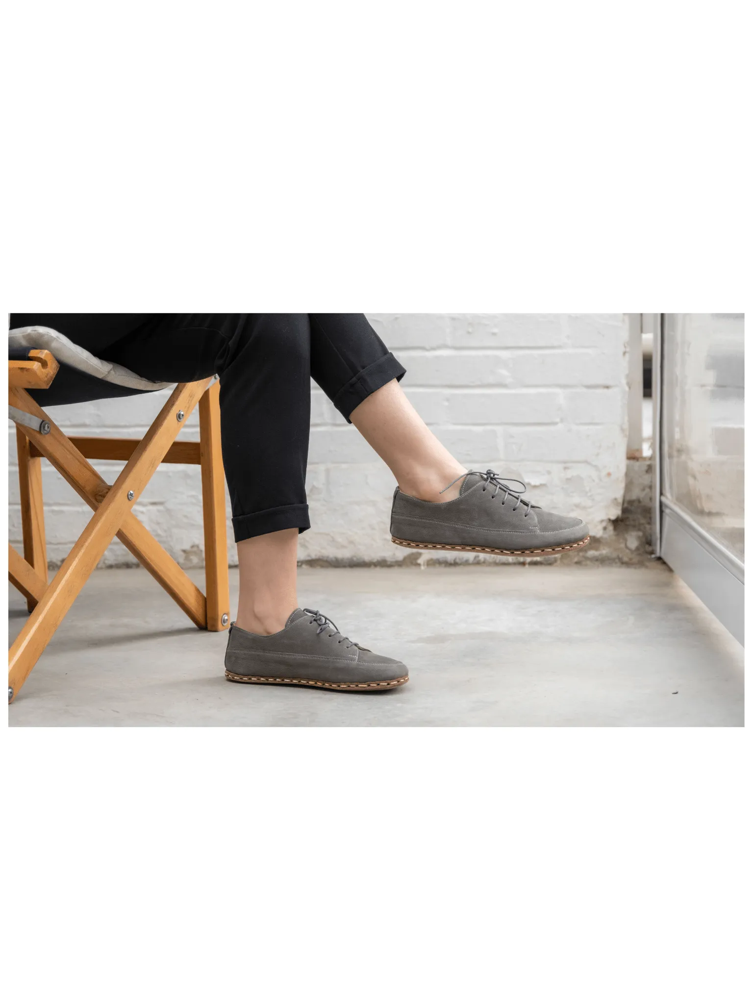 Women's Gray Barefoot Sneakers