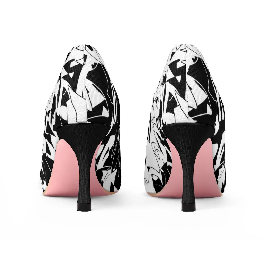 Women's High Heels BLACK WHITE