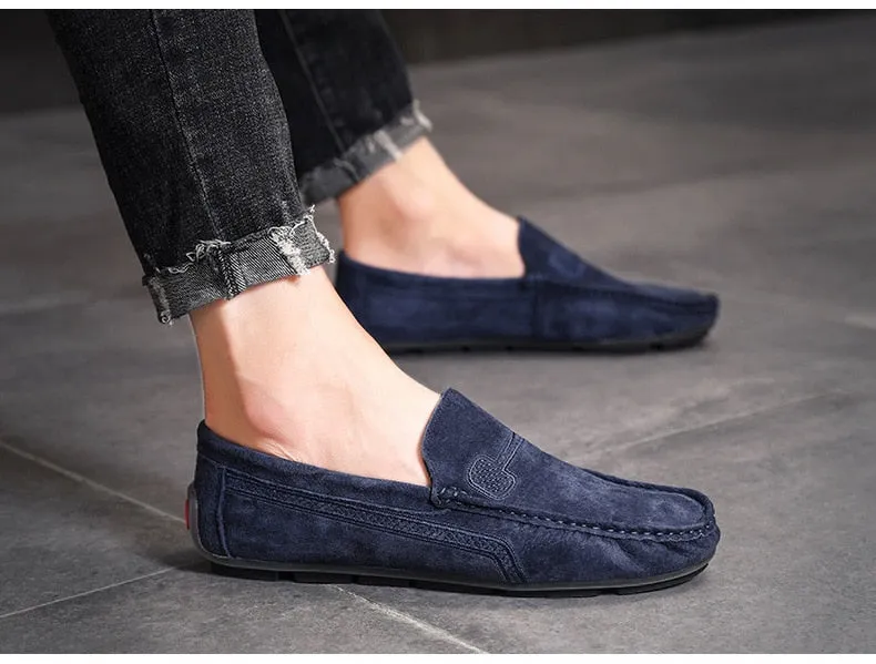 Xituodai  Fashion Men Shoes Genuine Leather Men Loafers Male Casual Shoes Soft Moccasins Slip On Men's Driving Shoes Non-slip Man Flats