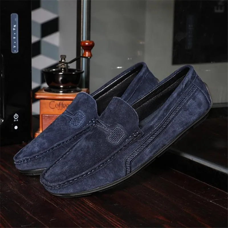 Xituodai  Fashion Men Shoes Genuine Leather Men Loafers Male Casual Shoes Soft Moccasins Slip On Men's Driving Shoes Non-slip Man Flats