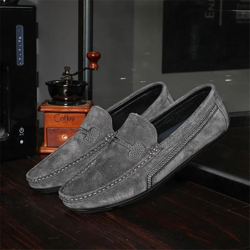 Xituodai  Fashion Men Shoes Genuine Leather Men Loafers Male Casual Shoes Soft Moccasins Slip On Men's Driving Shoes Non-slip Man Flats